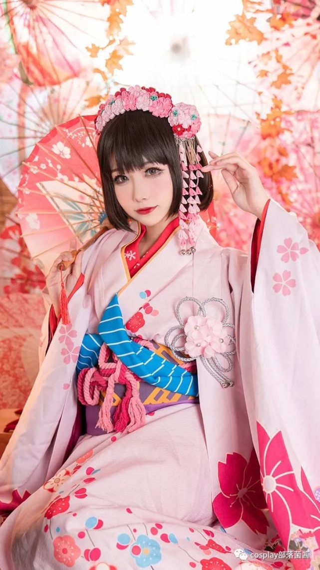 cosplay和服,动漫cosplay人物 cos:路人女主和服老婆惠@葵葵