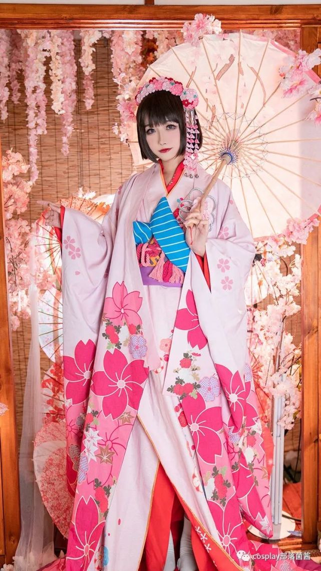 cosplay和服,动漫cosplay人物 cos:路人女主和服老婆惠@葵葵