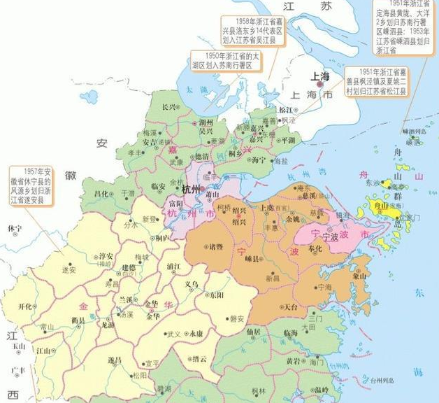 浙江省的区划调整,11个地级市之一,宁波市为何有10个区县?