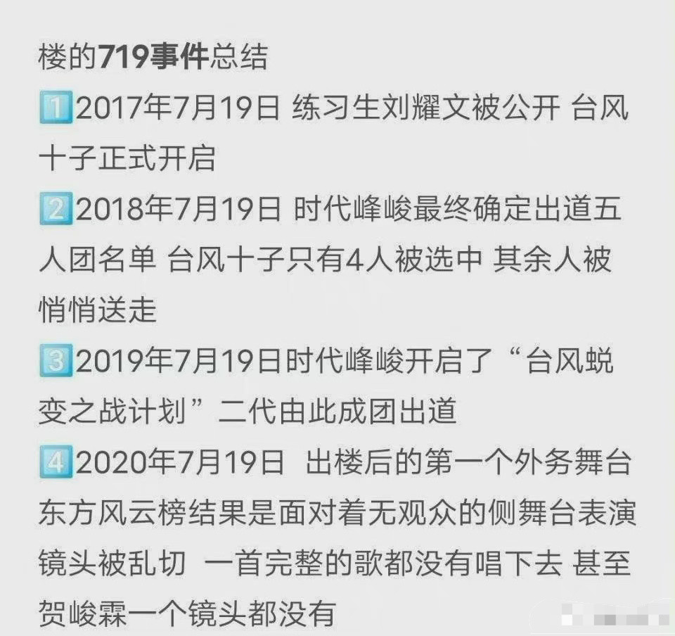 时代峰峻719终究还是没逃过.今年宋亚轩粉丝与贺峻霖粉丝不和.