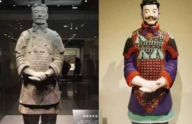 兵马俑颜色还原后,引起考古界的轰动,有一种颜色至今无法复原