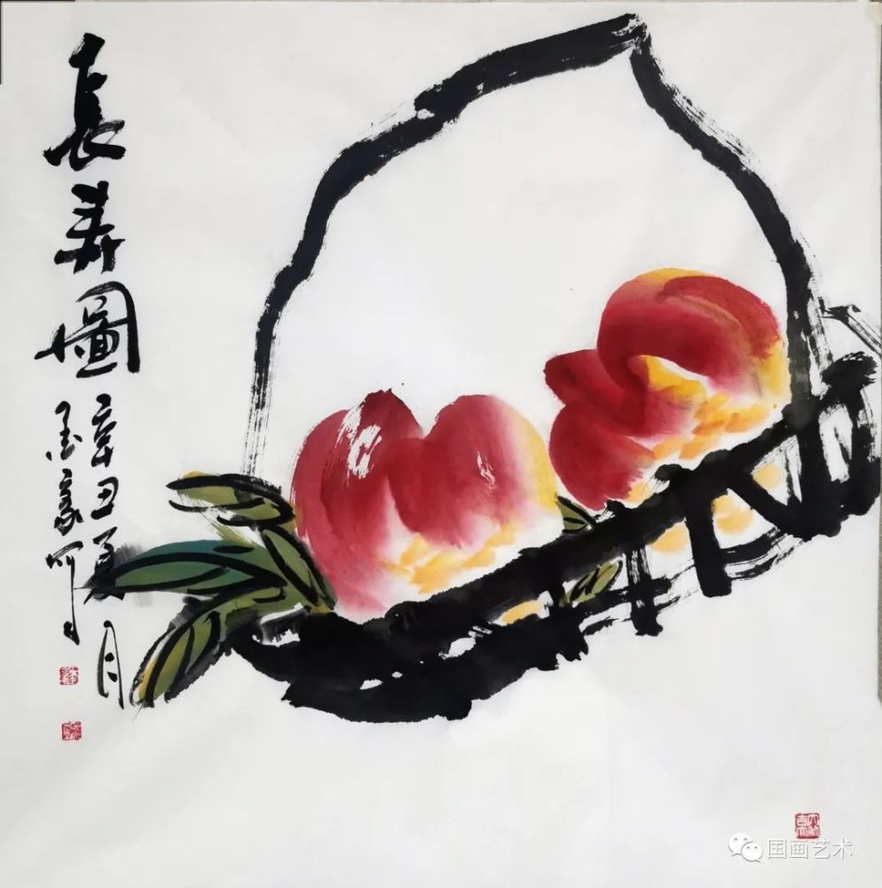 墨豪"写意桃子"作品欣赏