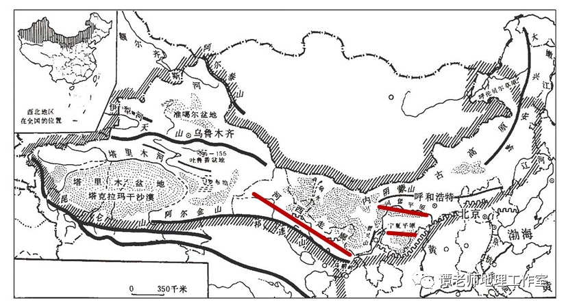 从地形分布来看,自北向南为贺兰山地,宁夏平原,鄂尔多斯草原,黄土高原