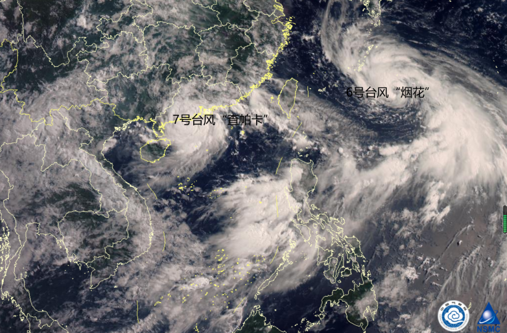 后者居上7号台风查帕卡已达13级即将登陆广东烟花变化不大