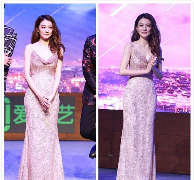 徐璐胆子真大,居然直接穿着深v婚纱出镜,看了真想把她娶回家