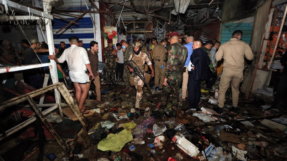 伊拉克发生自杀式爆炸袭击,造成至少35人死亡,isis宣称负责
