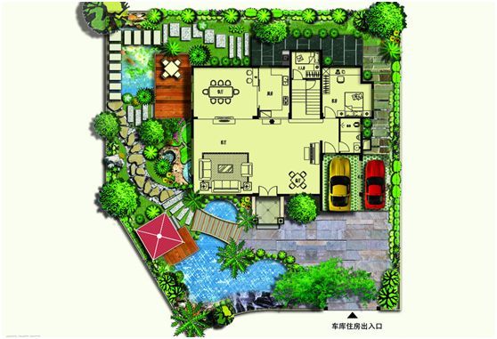 这10多款别墅庭院景观设计图,回家建别墅的你赶紧收藏