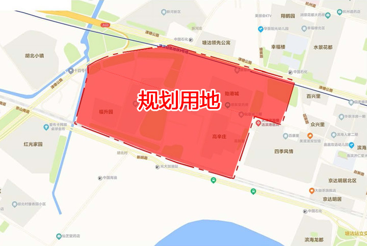 塘沽老城区修改规划,68.46公顷新添住宅,学校,交通