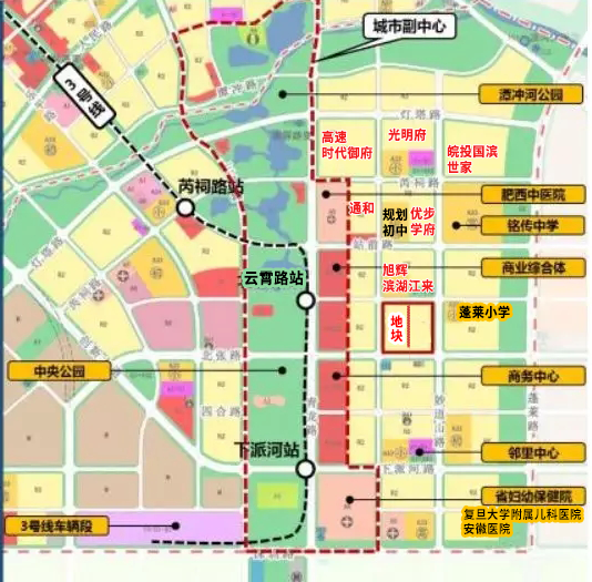 肥西县fx202109号地块位于上派镇妙道山路以西,云霄路以南,面积90.