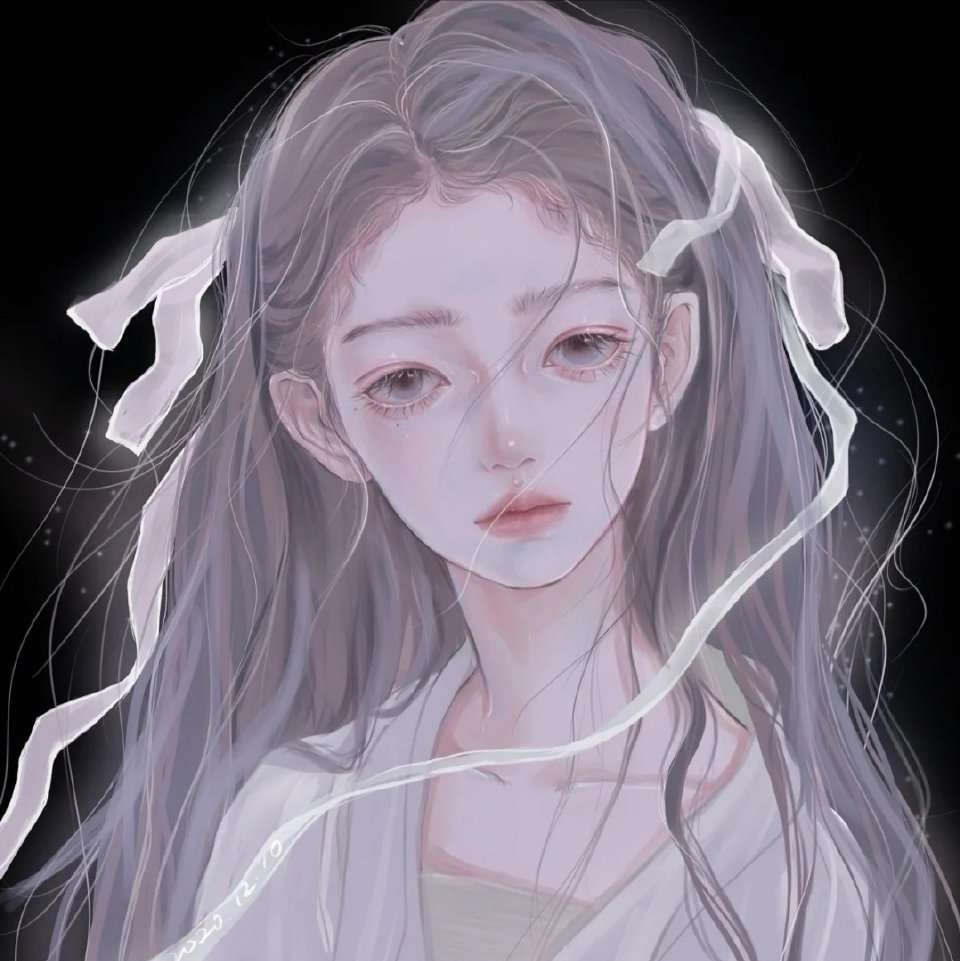 动漫头像:月亮被嚼碎了变成星星,你就藏在那漫天星光里