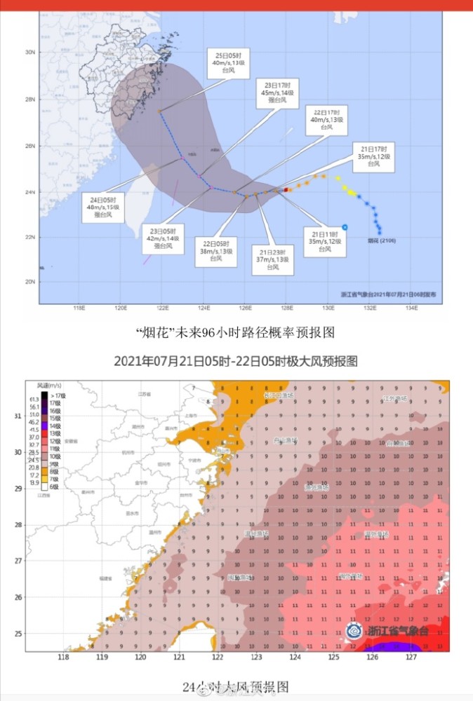 台风烟花影响浙江