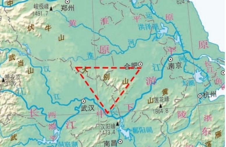 大别山地理位置独特,东为南京,西是武