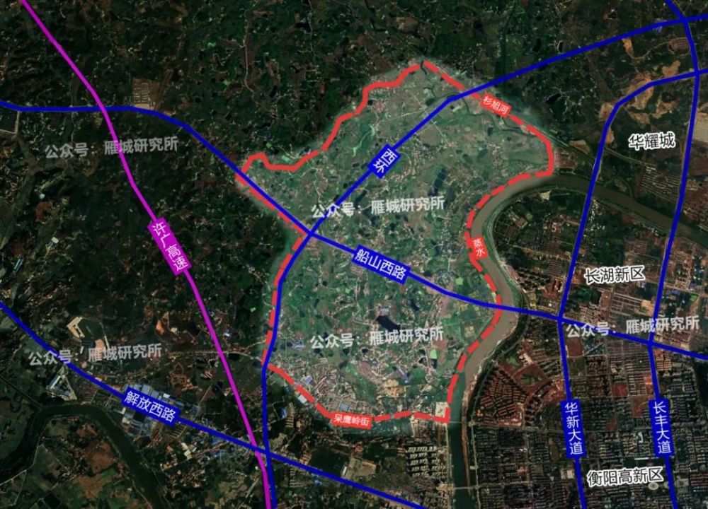 片区规划面积约10平方公里,涵盖了呆鹰岭镇振兴村,新民村,高碧村,堰