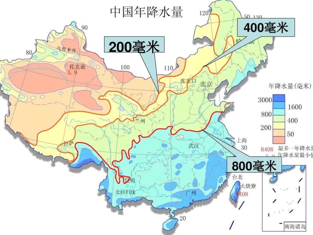 作为历史时政类公号,其实在很多文章中提到过降雨量,如中国古代的