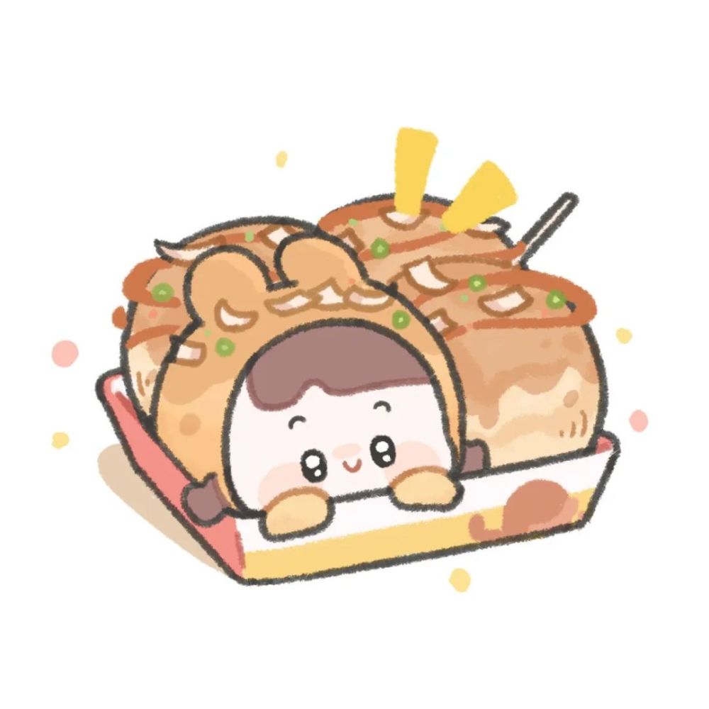 头像|可爱卡通头像 女生头像 插画女生 食物头像