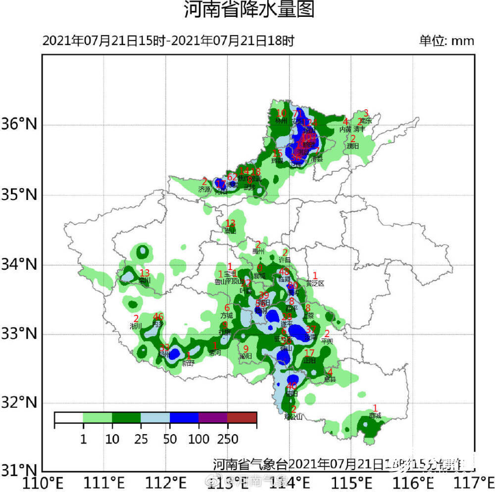 未来3小时多地大暴雨!郑州再发暴雨红色预警,河南北部今夜有较强降雨