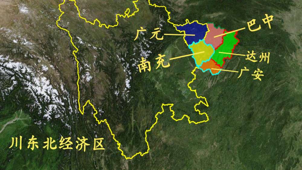 四川省五大经济区划分,你的家乡在哪个区?