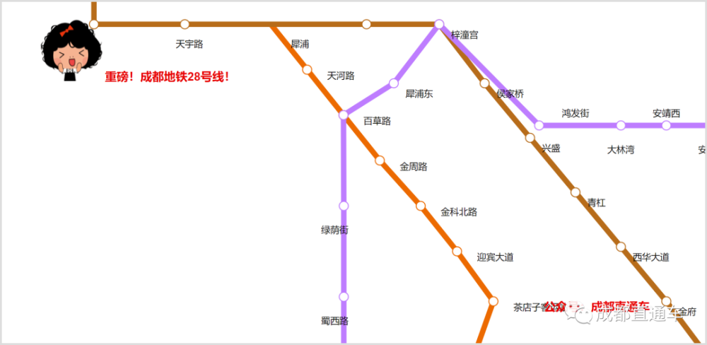 成都地铁28号线规划图(视频 图片)!