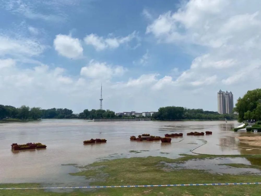 漯河:开始泄洪!沙河水爆涨