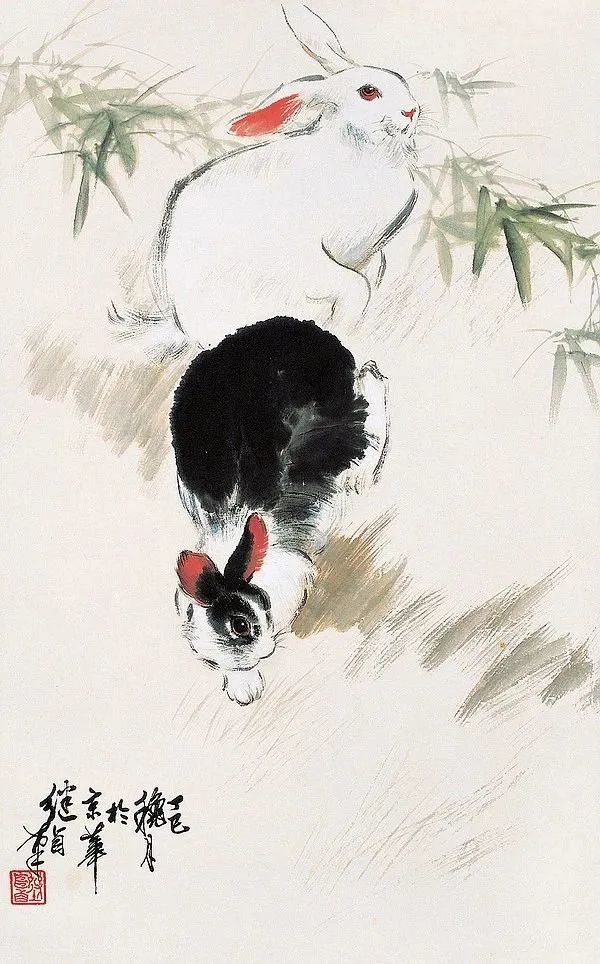 国画|小兔子乖乖