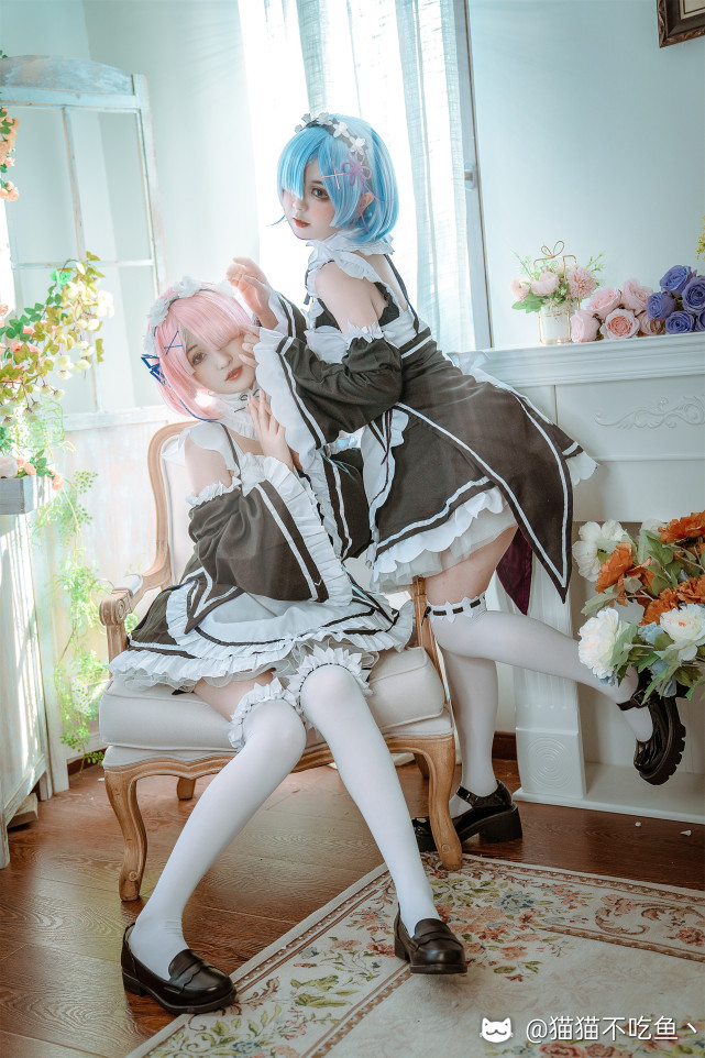 喵特cos 拉姆x蕾姆 双倍的快乐|cosplay|蕾姆|拉姆