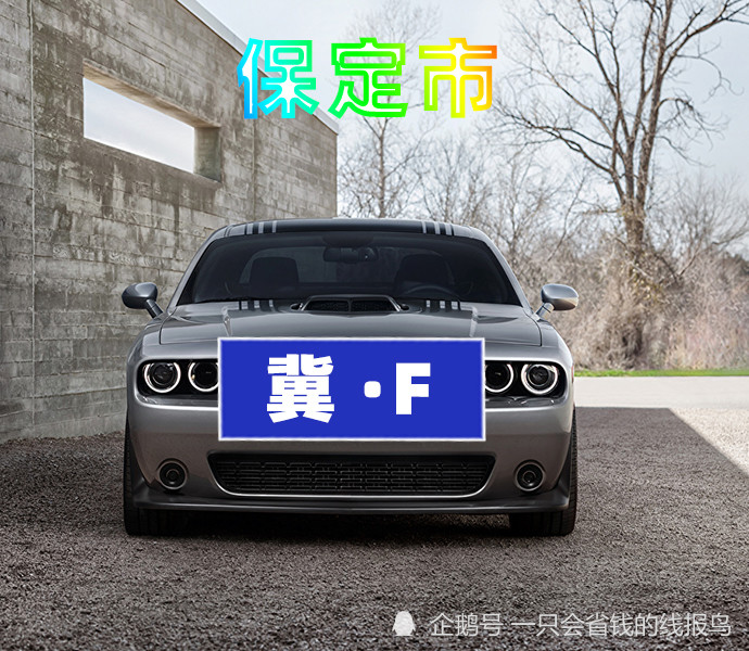河北省汽车牌照字母排序