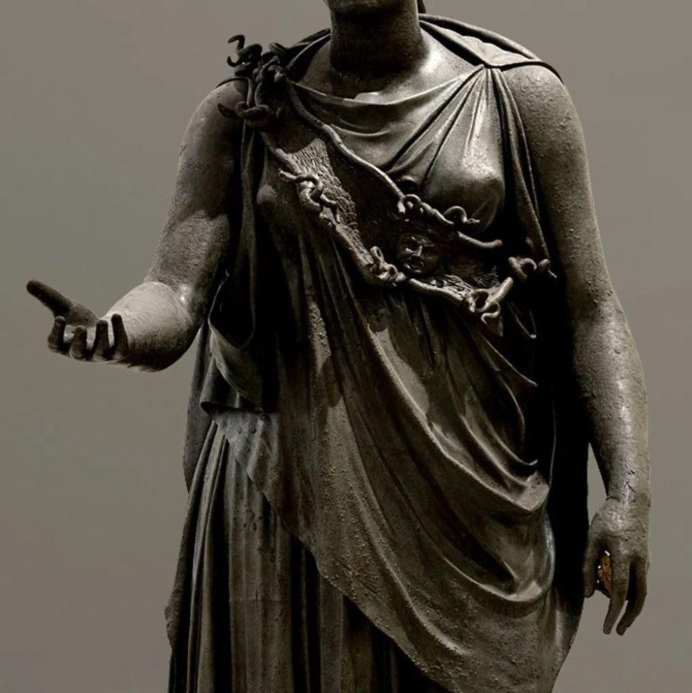 《雅典娜铜像》希腊化时期(希腊)-雕塑作品欣赏(一百九十六)