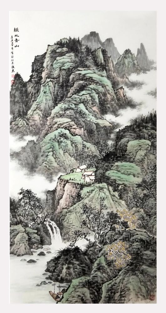 著名山水画家张东作品欣赏