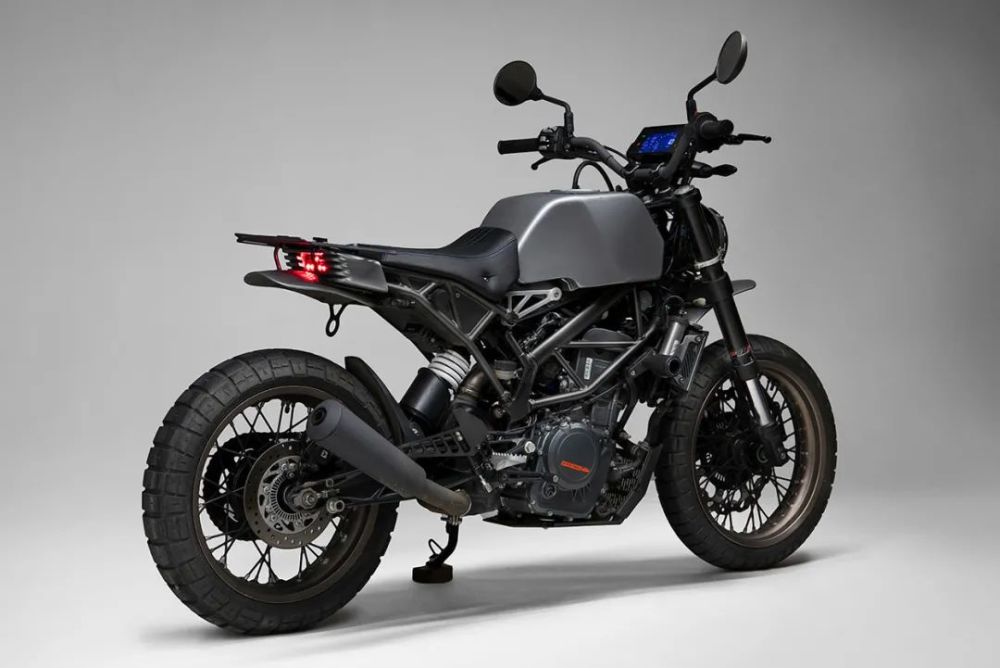 ktm390duke改装案例,ktm390改装图片 改装鉴赏|ktm 390 duke化身金属朋克风scrambler