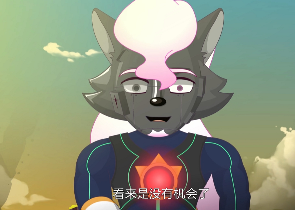 狼首领应该是想要借用剔博士体内的炸弹摧毁整个科技城,可是"喜灰"的