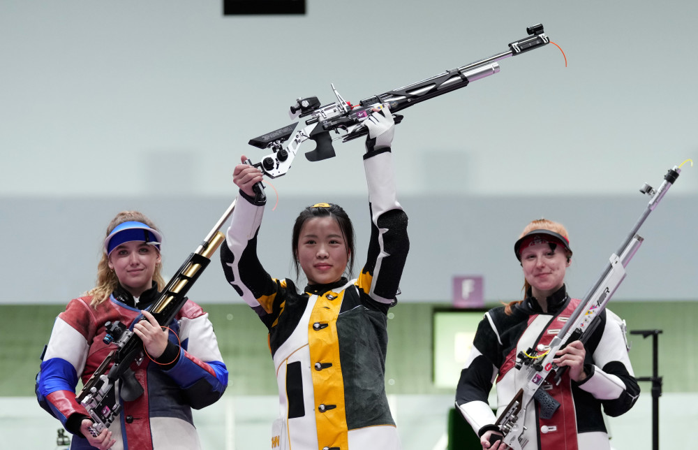 (东京奥运会)射击—女子10米气步枪:杨倩夺得东京奥运会首枚金牌