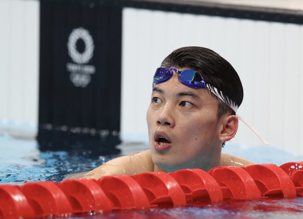 (东京奥运会)游泳——汪顺无缘男子4x100米个人混合泳