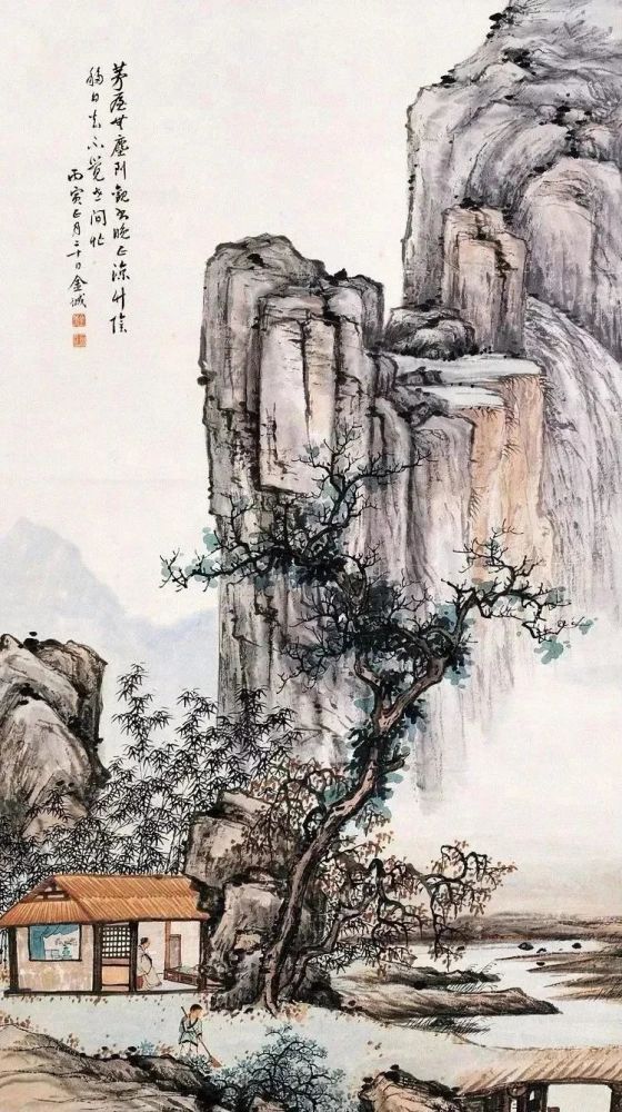 这古意山水画,静气,养心