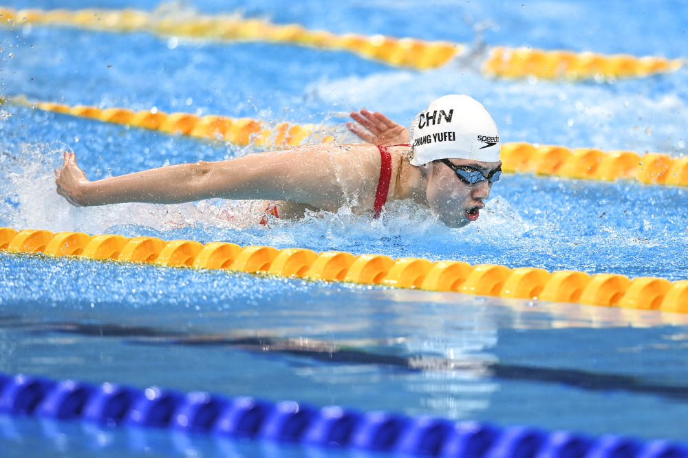 (东京奥运会)游泳—张雨霏晋级女子100米蝶泳半决赛(2)