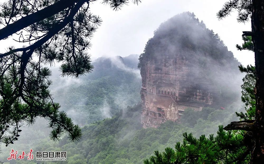 【镜观陇原】诗情画意的"麦积烟雨"