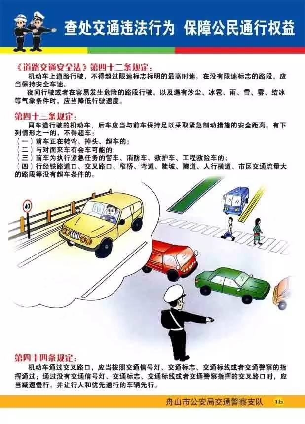 图解普法一起学习道路交通安全法