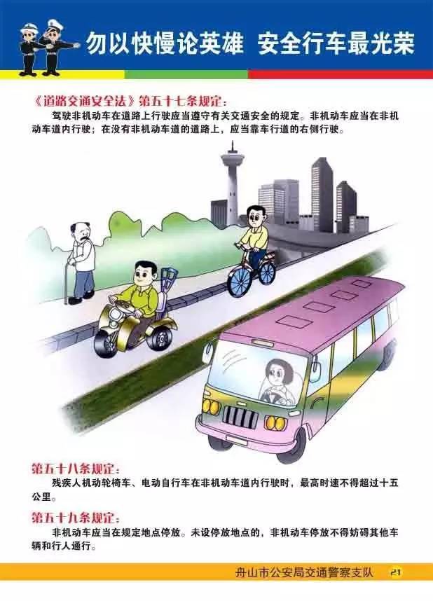 图解普法一起学习道路交通安全法