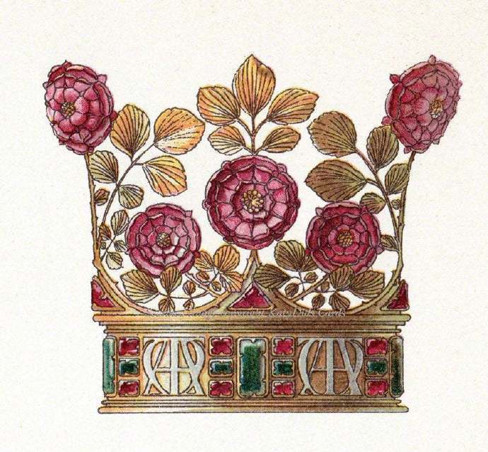 皇冠新艺术运动设计师antonseder在1890年设计的头冠