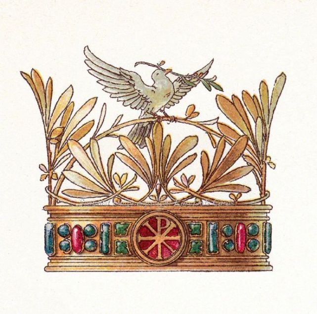 "皇冠"新艺术运动设计师anton seder在1890年设计的头冠|anton seder