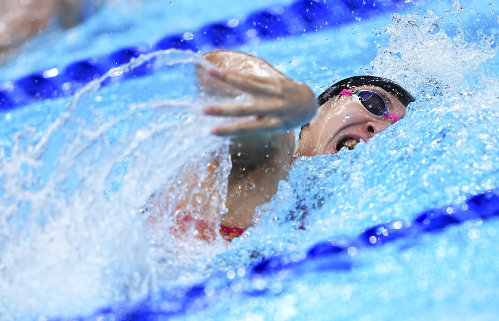 (东京奥运会)游泳——女子4x100米自由泳接力决赛:中国队获得第七名