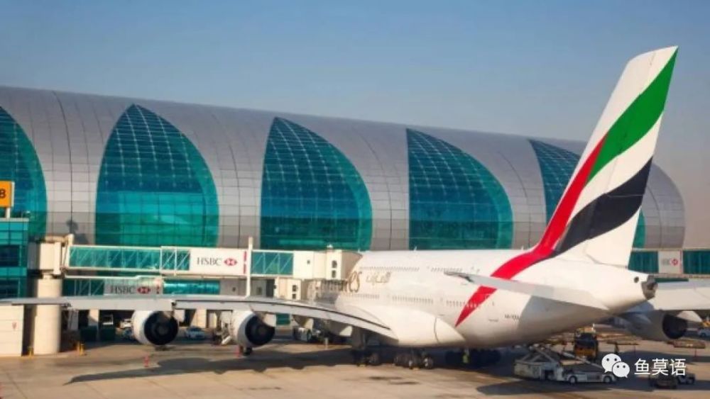 两架飞机在迪拜机场相撞
