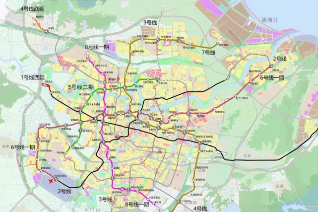 宁波斥资199亿元打造地铁8号线,全长23公里,沿线共设有19个站点
