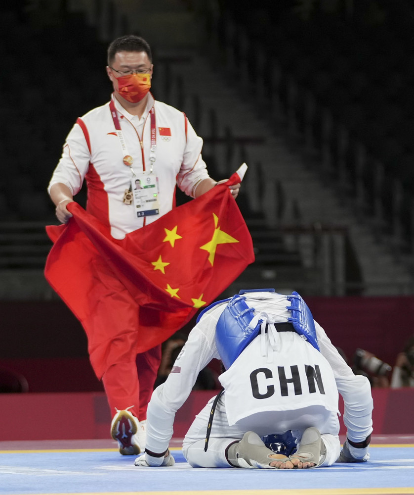 (东京奥运会)跆拳道——男子68公斤级:赵帅获得铜牌