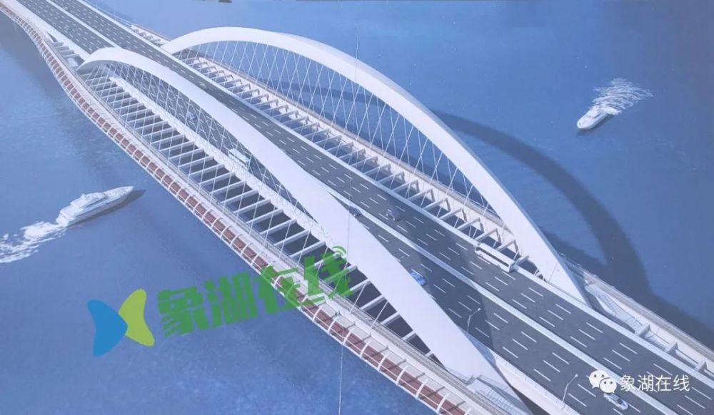 合拢九龙湖过江大桥钢栈桥完工主线桩基已开工