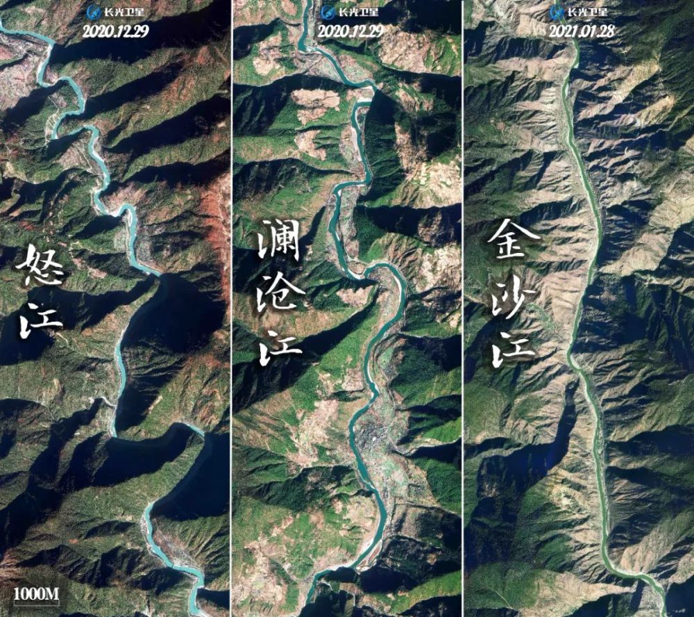 全区,平行流动近170千米,继而形成了"四山并列,三江并流"的地理奇观