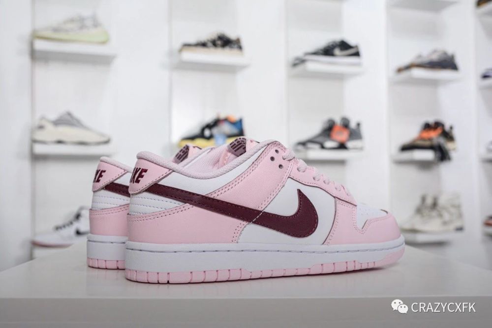 耐克nike dunk sb low 樱花粉情人节板鞋