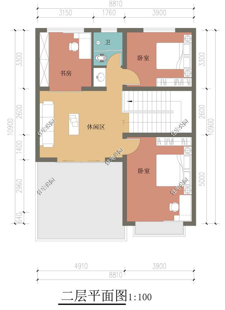 面宽8米也能建好房,4套小户型农村别墅图纸,你更喜欢哪一套?