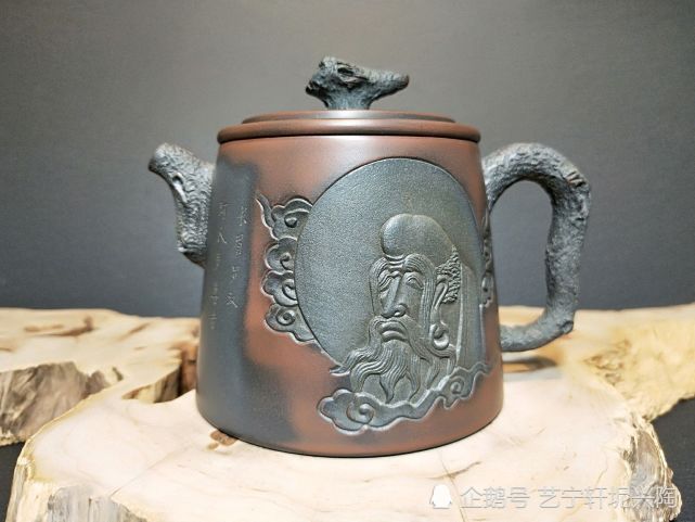 80多高龄邱一峰大师和黎昌权大师合作作品,广西钦州坭兴陶名家好器