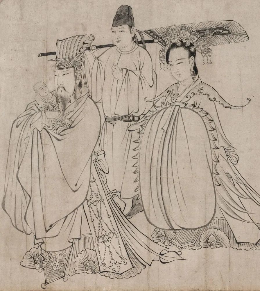 最能体现"吴带当风"的传世佳作|墨林典藏:吴道子送子天王图
