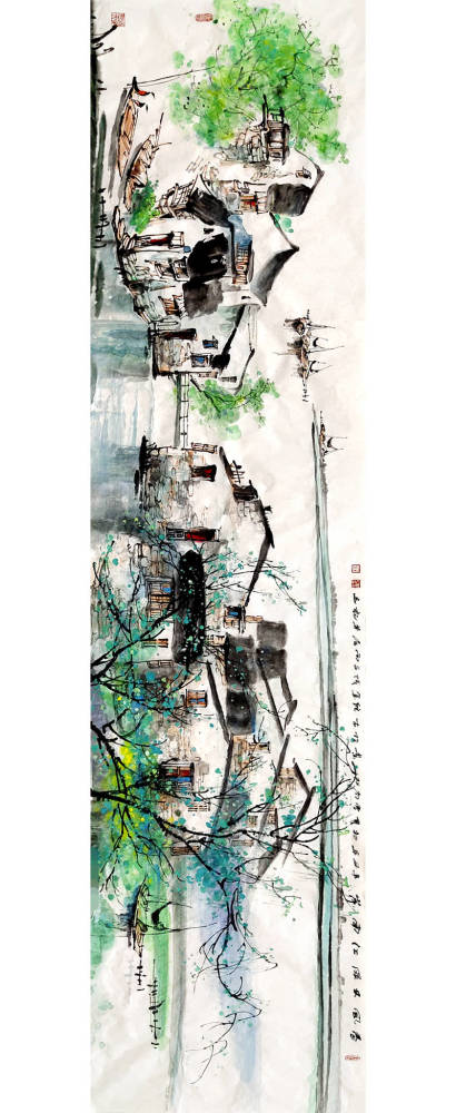 烟雨遥 碧波莹——赏画家曹尚松江南水乡系列作品